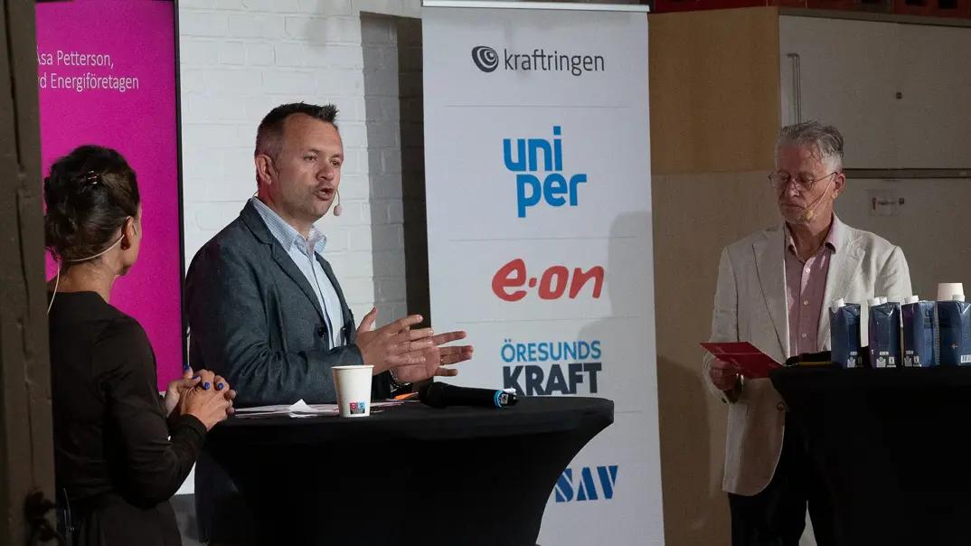 Kraftringens vd Sezgin Kadir på Ystad Summit 2026.
