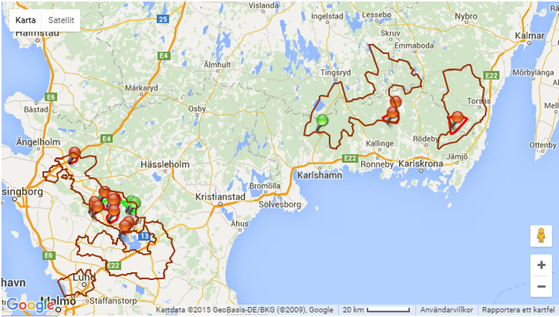 Stormen Gorm drabbade under söndagkvällen och natten till måndag våra nät i Skåne, Blekinge och Småland med stor kraft. Vindstyrkorna i Skåne är fortsatt mycket höga med en klass 1-varning från SMHI, vilket innebär mycket hårda vindbyar med risk för att träd och grenar knäcks och flyger iväg. Kraftringens nät är för närvarande drabbat av 46 olika avbrott och sammanlagt 7228 kunder är utan ström.