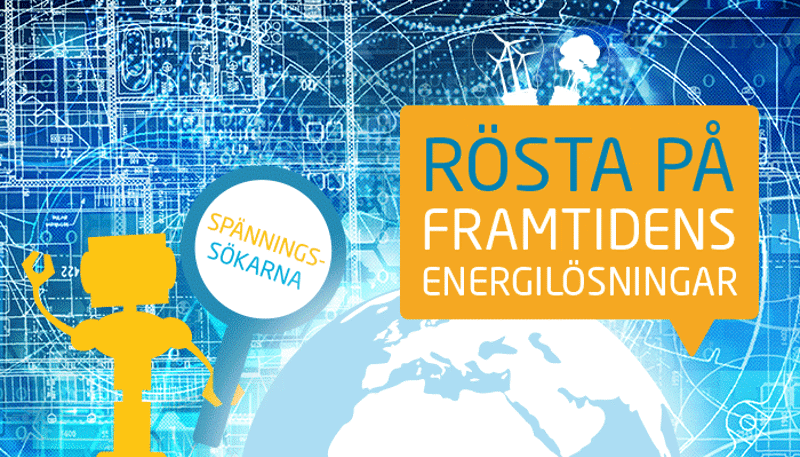 Spänningssökarna är en tävling för alla niondeklassare i Lund, Eslöv, Hörby och Lomma kommun. I år är tävlingen större än någonsin med 1 200 elever som deltar. Årets 47 klasser har alla varit på en workshop i Vattenhallen Science Center och själva bidragit med sina energilösningar. Nu är det dags att rösta fram årets smartaste energilösningar och eleverna behöver din hjälp!