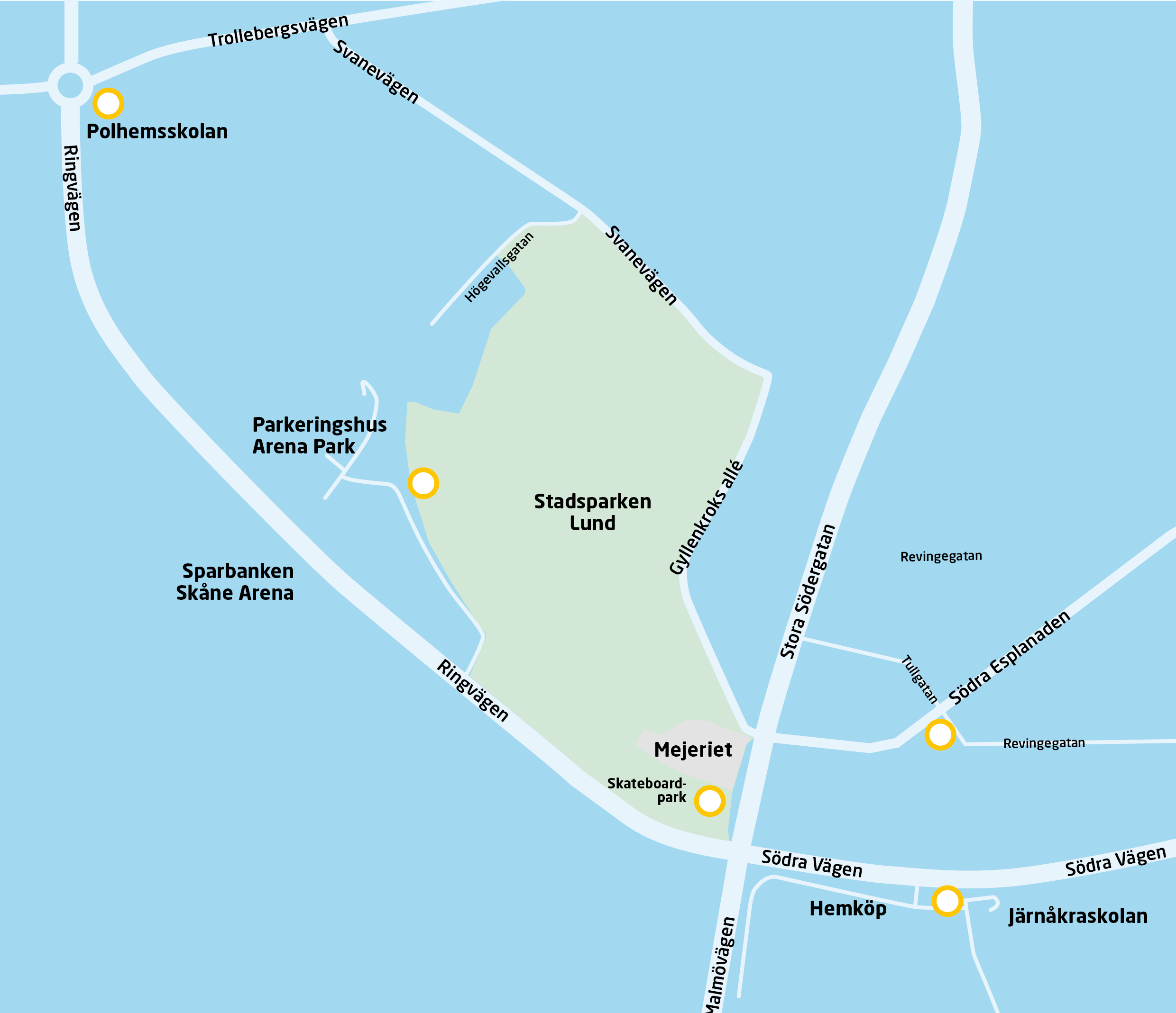 Karta över nätstationer