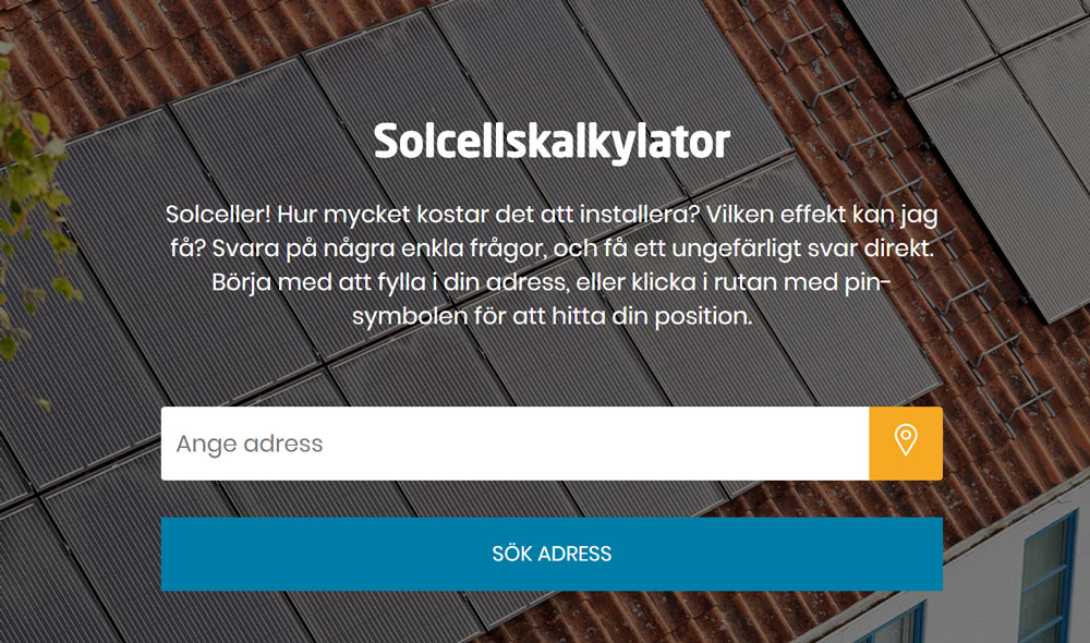 Solcellskalkylator